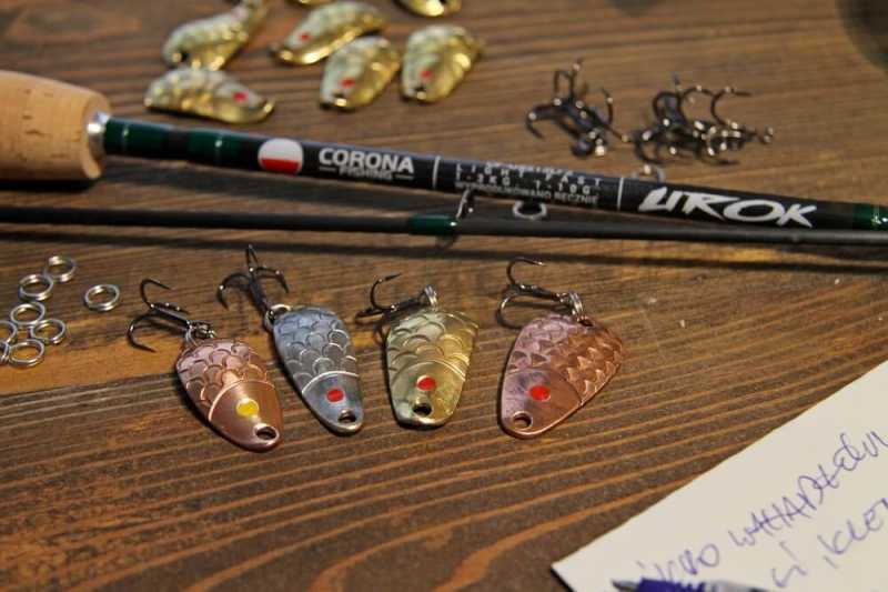 mini wahadłówki na pstrąga tęczowego